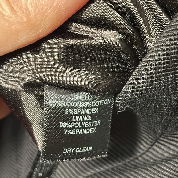 WHBM Peplum Waist Little Black Dress Sz 6 - Picture 6 of 6